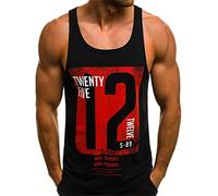 HOTCAT Canotte Uomo Canotterie Sportivo Palestra Muscolo Gilet Lettera Stampata Veste Casual Tank Top Senza Manica Estate T-Shirt