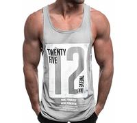HOTCAT Canotte Uomo Canotterie Sportivo Palestra Muscolo Gilet Lettera Stampata Veste Casual Tank Top Senza Manica Estate T-Shirt