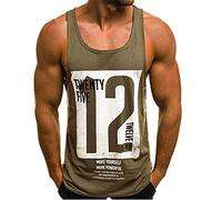 HOTCAT Canotte Uomo Canotterie Sportivo Palestra Muscolo Gilet Lettera Stampata Veste Casual Tank Top Senza Manica Estate T-Shirt
