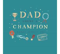 Hotchpotch Tarjeta del día del padre para papá campeón, 12,7 x 17,8 cm