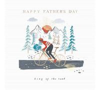 Hotchpotch Tarjeta del día del padre para papá con temática de ciclismo de 5 x 7 pulgadas