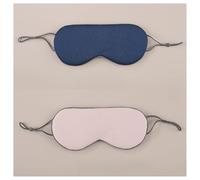 Hotcinab Antifaz para dormir para hombre y mujer, de doble cara, para dormir, con correa ajustable, protección para los ojos, para dormir, siesta, azul oscuro