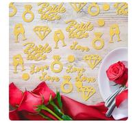 Hotcinab Boda Glitter Tischdeko Glitzer Herzenkonfetti Hochzeit Streudeko Bride to Be Konfetti Just Married Confetti Corazones Tischkonfetti für Geburtstag Valentinstag Verlobung Gold#1 500pcs