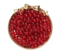 Hotcinab Perlas de vidrio redondas serie roja, perlas de cristal sueltas de cuarzo rosa mágico, cuentas espaciadoras sueltas, pequeñas cuentas para manualidades, para pendientes, color rojo #16, 50