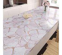 HotDecor Vinilo Marmol Rosa y Oro para Encimera De Cocina Papel Pintado Pared Decoración Moderna Vinilos para Muebles Papel para Forrar Muebles Vinilo Mesa Armarios De Cocina 40 x 200cm