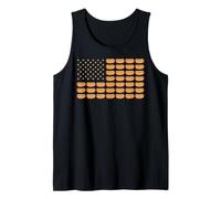 Hotdog Bandera Americana USA 4 de Julio BBQ Patriotic Hot Dog Camiseta sin Mangas