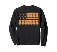 Hotdog Bandera Americana USA 4 de Julio BBQ Patriotic Hot Dog Sudadera