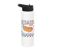 Hotdog I Got That Dog In Me, divertido hot dog del 4 de julio Stainless Steel Insulated Water Bottle