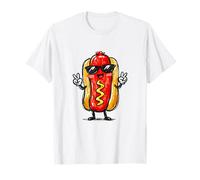 Hotdog Kawaii Sketch Hot Dogs Lover Food Teen Toddler Kid Camiseta