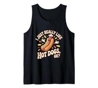 Hotdog Memes como Hot Dogs Ok Hot Doge Memes Me Encanta Hot Dog Camiseta sin Mangas