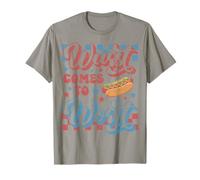 Hotdog Wurst llega a lo Peor Divertido Perrito Caliente del 4 de Julio Camiseta