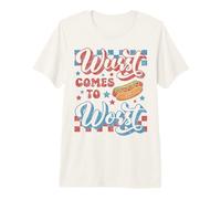 Hotdog Wurst llega a lo Peor Divertido Perrito Caliente del 4 de Julio Camiseta Premium