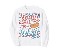 Hotdog Wurst llega a lo Peor Divertido Perrito Caliente del 4 de Julio Sudadera