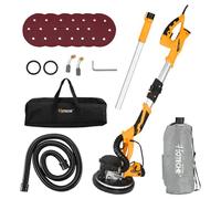 Hoteche 800 W 225 MM Drywall schleifer Wandschleifer mit Absaugung Langhalsschleifer 220-240V 50/60Hz 800-1800 rpm faltbarer verlängerbarer Griff LED Licht Selbstansaugend und Zubehör