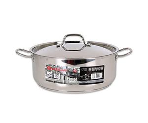 Hotel 62253 Cacerola con Tapa de Acero Indoxidable, Multicolor, 28 cm x 0.8 mm x 6.5 l