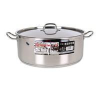 Hotel 62257 Cacerola con Tapa de Acero Indoxidable, Multicolor, 36 cm x 0.8 mm x 14 l