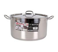 Hotel 62267 Olla + Tapa Acero Ind Plateado, 14L/32cm