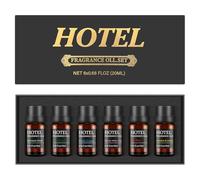 Hotel Collection - Juego de aceites difusores de lujo para difusores, fragancias, aromas para hacer velas, jabón (6 x 10 ml, juego 01)