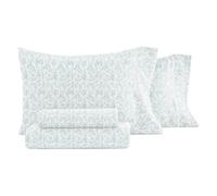 Hotel Collection Linen Market Juego de sábanas ultrasuaves y refrescantes tamaño King de 4 Piezas, Duerme Mejor Que Nunca, Bolsillo Profundo para colchones de 40,6 cm, vides Azul Claro