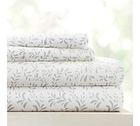 Hotel Collection Linen Market Juego de sábanas ultrasuaves y refrescantes tamaño matrimonial de 4 Piezas, Duerme Mejor Que Nunca, Bolsillo Profundo para colchones de 40,6 cm, vides Grises