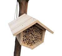 Hotel de Abejas Colmena Hexagonal De Madera Con Tubos