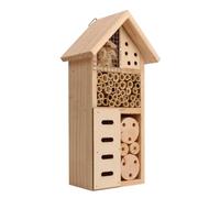 Hotel De Insectos Colgante - 10x6x26cm | Refugio para Abejas | Casita para Polinizadores Y Fauna Benéfica Jardín Ecológico Exterior Patio