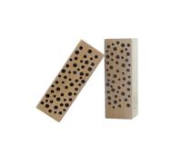 Hotel de insectos Massiv Holzbeene Wildbeene 2024" - Ayuda para anidar abejas de madera azul-negra - Madera de roble de alta calidad con agujeros para abejas lanudas - Contribución a la protección y