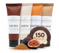 HOTEL EMPORIUM, INC. Woodbury & Co. - Champú, acondicionador, gel de baño, loción y jabón, tamaño de viaje (150 por paquete)