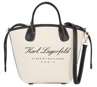 Hotel Karl Small - Bolsa de lona para mujer, color natural/negro, talla única, Natural/Negro, Hotel Karl Small Canvas Bag