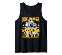 Hotel Manager Job Title - Funny Hotel Director CEO Camiseta sin Mangas