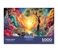 Hotel Paradise Rompecabezas del Desarrollo Cognitivo 1000 Piezas Ciervo Magical Forest Sunset para Aprendizaje Y Diversión En Casa, Una Gran Idea De Regalo para El Desarrollo Mental 70x50cm/1000pcs