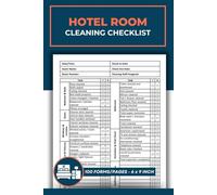 Hotel Room Cleaning Checklist: Daily Hotel Guest Room Cleaning Check List | Hotel Housekeeping Checklist Book | 100 Pages