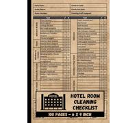Hotel Room Cleaning Checklist: Hotel Housekeeping Checklist Book | Daily Hotel Guest Room Cleaning Check List