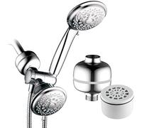 HOTEL SPA - Cabezales de ducha con rociador de mano - Alta presión con filtro de ducha - Cabezal de ducha de 4 pulgadas, cabezal de ducha de mano de 4 pulgadas - 3 en 1, cabezales de ducha de 30