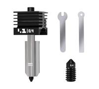 Hotend de 0,4 mm para Bambu Lab P2S, kit de cabezal de impresión mejorado de acero endurecido con boquilla adicional de 0,2 mm para impresoras 3D H2D/H2C/H2S/A1/A1 Mini/P2S