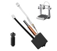 Hotend Kit con boquillas de acero endurecido de 0,4 mm compatibles con Kobra 3, juego completo con bloque de calefacción termistor, boquilla de acero endurecido, accesorio de impresora 3D compatible
