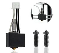 Hotend - Kit para Anycubic Kobra S1 y S1 Combo | 2 boquillas de acero endurecido de 0,4 mm, Plug & Play, 320 °C, calentamiento rápido de 50 W, repuesto de impresora 3D para PLA ABS TPU Nylon