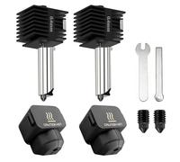Hotend Kit para Bambu Lab A1/A1 Mini, 2 piezas de 0,4 mm de repuesto para impresora 3D, cabezal de bloque de calor de extremo caliente, kit de bloques de calor de acero endurecido, Hotend para Bambu
