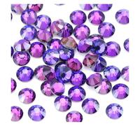 Hotfix Pedrería Cristales AB multicolores SS6-SS30 con fijación en caliente, brillantes y, for planchar telas, uñas prendas para Bricolaje(Purple Velvet,SS8-1440Pcs)