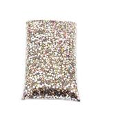 Hotfix Pedrería Diamantes de imitación termoadhesivos, paquete grande, resina, sin fijación térmica, cristales planos a granel Para artesanía(Deep pink AB,PCS_3MM 10000PCS)