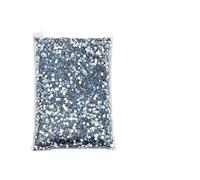 Hotfix Pedrería Diamantes de imitación termoadhesivos, paquete grande, resina, sin fijación térmica, cristales planos a granel Para artesanía(Light blue,PCS_4MM 5000 PCS)