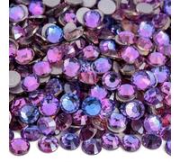 Hotfix Pedrería No Hotfix Rhinestone Glitter Rhinestones Crystal Strass Diamond Nail Charms Art Decoraciones(Dream Lavender,SS6-1440pcs)