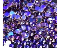 Hotfix Pedrería No Hotfix Rhinestone Glitter Rhinestones Crystal Strass Diamond Nail Charms Art Decoraciones(Amethyst Aurora,SS30-288pcs)