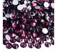 Hotfix Pedrería No Hotfix Rhinestone Glitter Rhinestones Crystal Strass Diamond Nail Charms Art Decoraciones(Dk. amethyst,SS10-1440pcs)