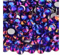 Hotfix Pedrería No Hotfix Rhinestone Glitter Rhinestones Crystal Strass Diamond Nail Charms Art Decoraciones para Bricolaje(Sapphire Light,SS5-1440pcs)