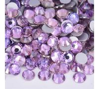 Hotfix Pedrería No Hotfix Rhinestone Glitter Rhinestones Crystal Strass Diamond Nail Charms Art Decoraciones(Air Violet,Mixed-1440pcs)