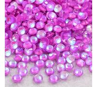 Hotfix Pedrería No Hotfix Rhinestone Glitter Rhinestones Crystal Strass Diamond Nail Charms Art Decoraciones(Dk Amethyst AB Neon,SS8-1440pcs)