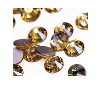 Hotfix Pedrería Piedras de cristal AB multicolor sin fijación en caliente, con parte trasera plana, for uñas, purpurina, for prendas(Golden Shadow,SS12 1440PCS)