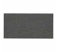 Hothingwell Cabecero De Pared 12 Uds 30 X 15 Cm Gris Oscuro Tela | Base De Madera Robusta, Diseño Rectangular, Fácil Montaje, Para Dormitorio Moderno