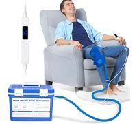 HOTHUGZ Máquina de terapia de frío, sistema de hielo para la rodilla, crioterapia postoperatoria, con temporizador digital y velocidad de flujo ajustable, equipo de repuesto para recuperación